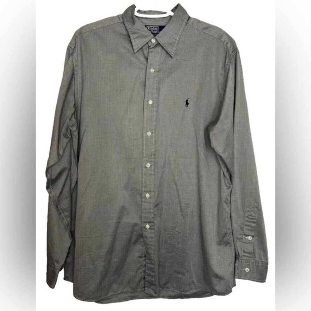 Polo Ralph Lauren Lowell Sport 100% Cotton Button Up‎ Long Sleeve Shirt Size L